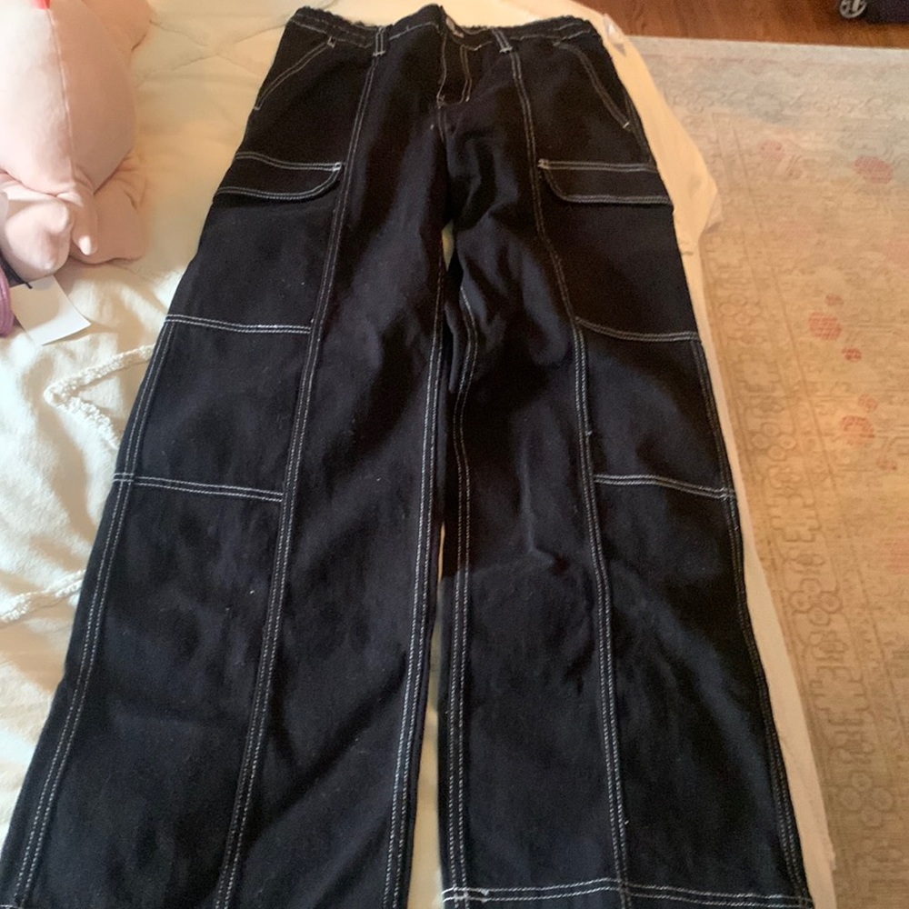 PacSun Black Wide-Leg Pants